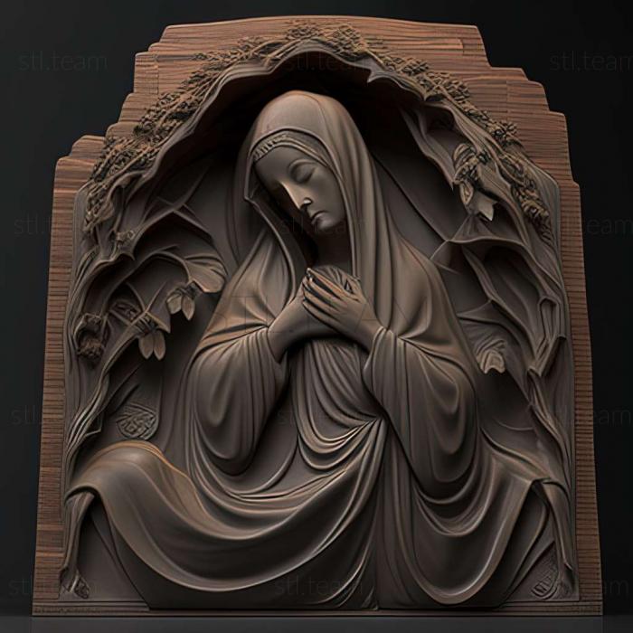 3D модель Дева Мария (STL)